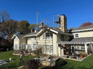 Chimney leak inspection and repair in a Kansas City home, with expert care from Chimney Restoration of Kansas City.