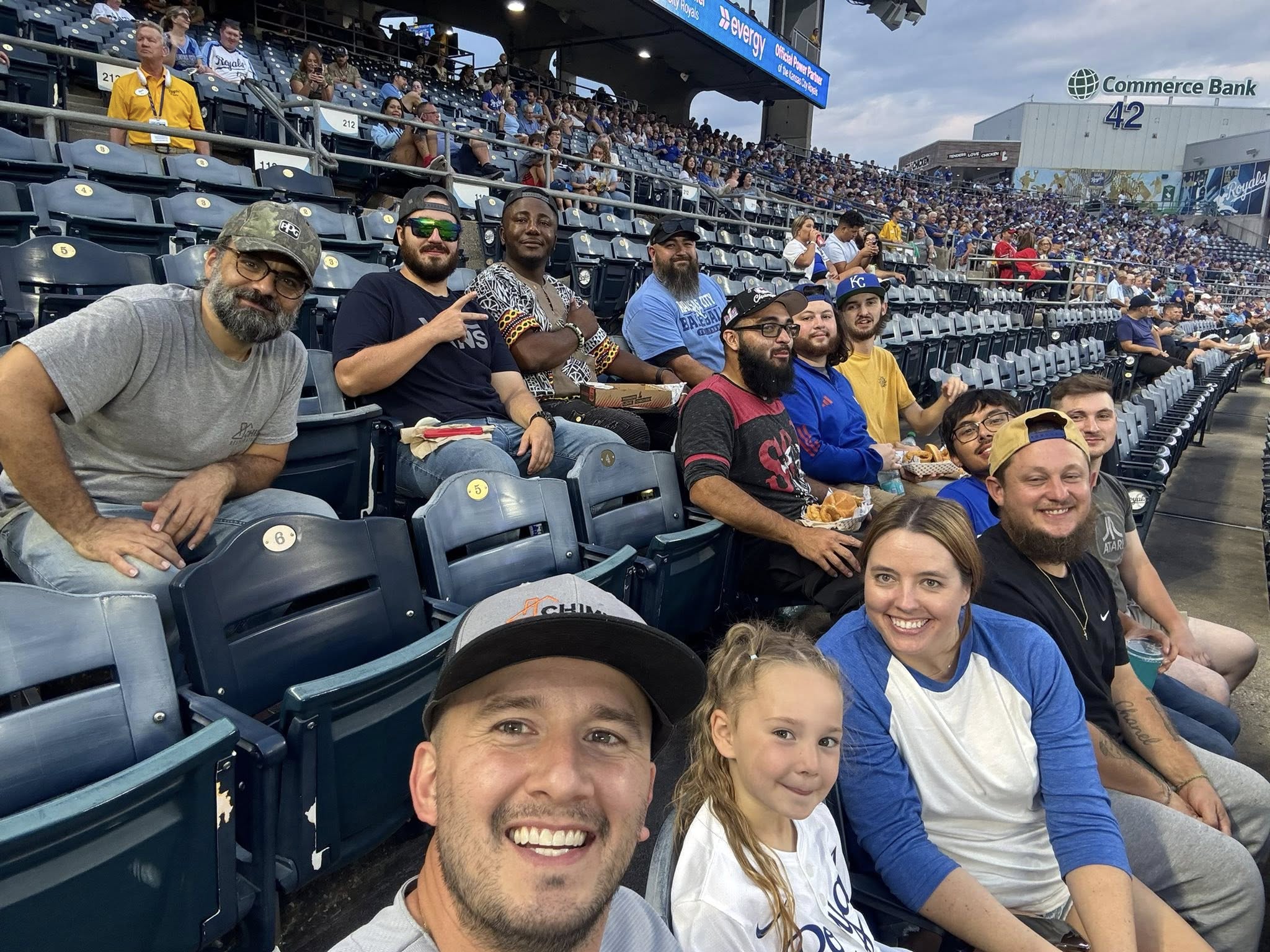 Chimney Restoration of KC Team at Royals Game