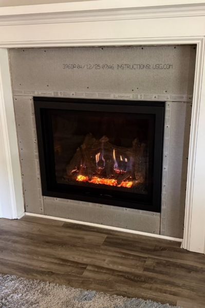 Completed Fireplace Insert Shawnee KS - Kansas City